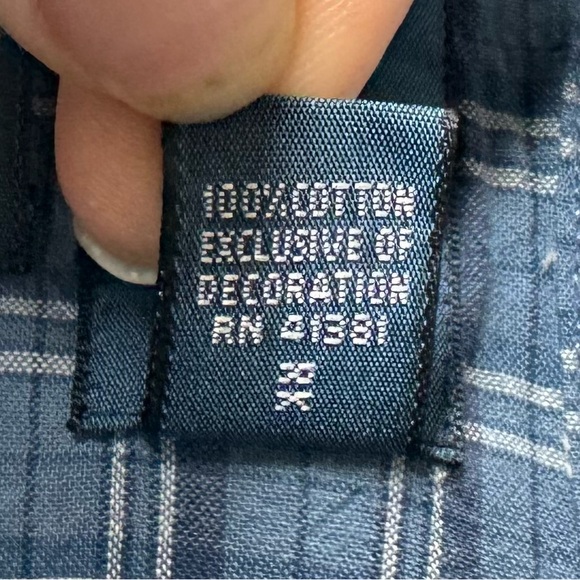 Polo Ralph Lauren Pony Logo Blue Plaid Casual Long Sleeve Button Down Mens 2XLT - Picture 5 of 7